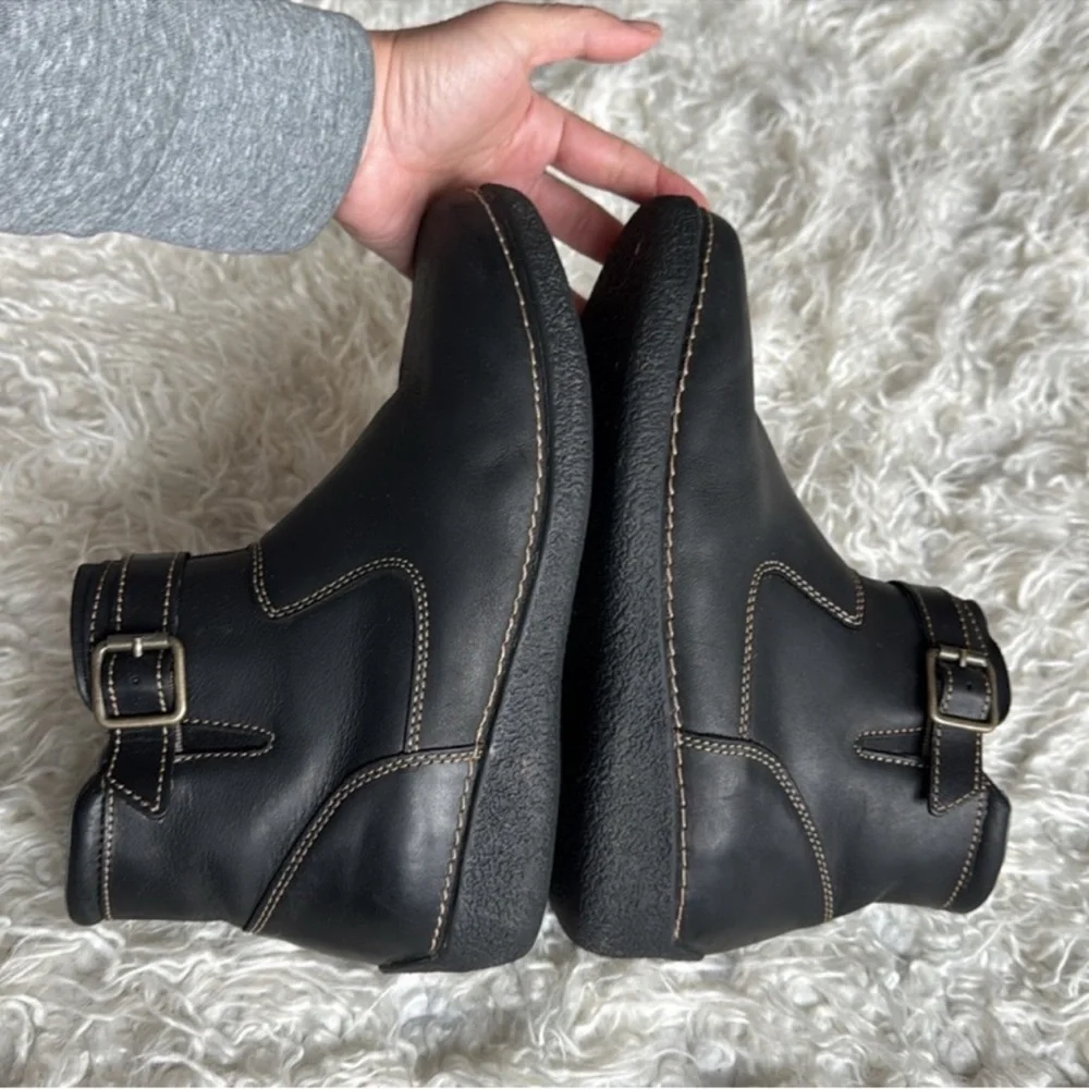 Duluth Trading Co Andina Leather Short Boots/Boots Sz 9 Black - Picture 8 of 12